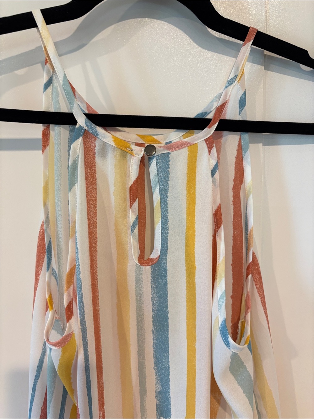 Papermoon White Multicolor Striped Halter Cami - Picture 4 of 6